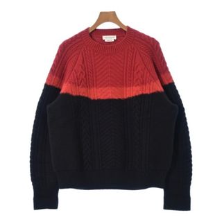 アレキサンダーマックイーン(Alexander McQueen)のALEXANDER MCQUEEN ニット・セーター L 赤x黒 【古着】【中古】(ニット/セーター)