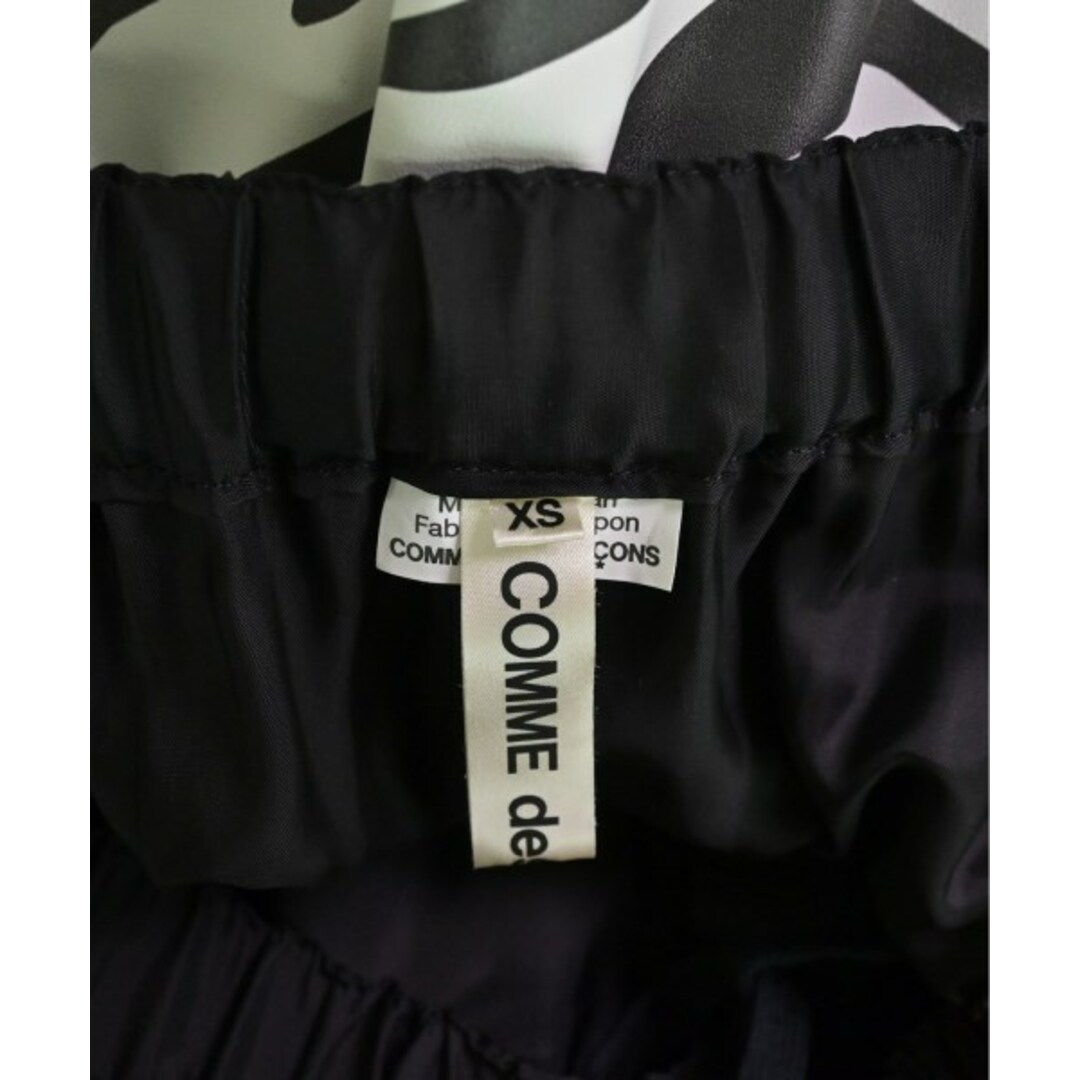 COMME des GARCONS ひざ丈スカート XS 白x黒(ゼブラ)