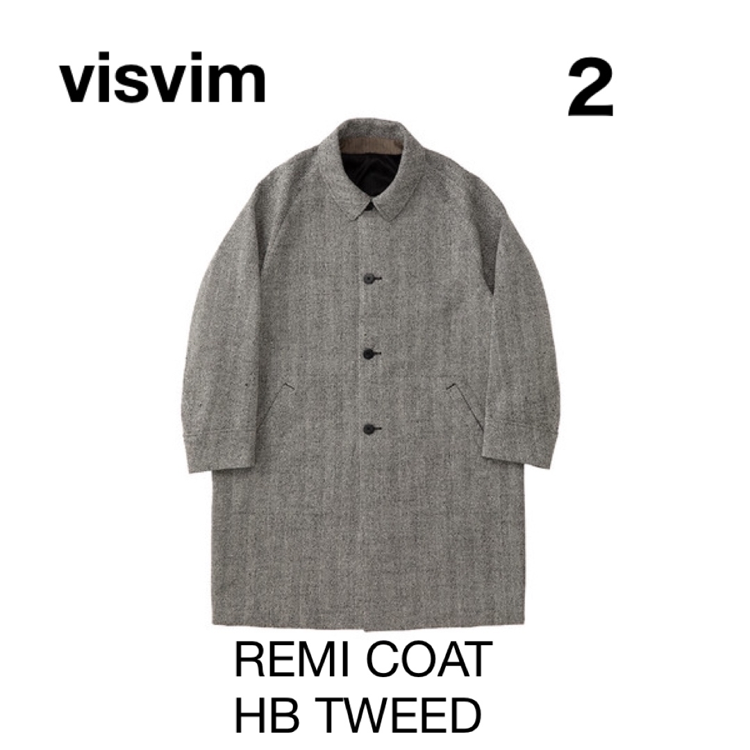 VISVIM - 新品未使用visvim REMI COAT HB TWEED GREY サイズ2の通販 by