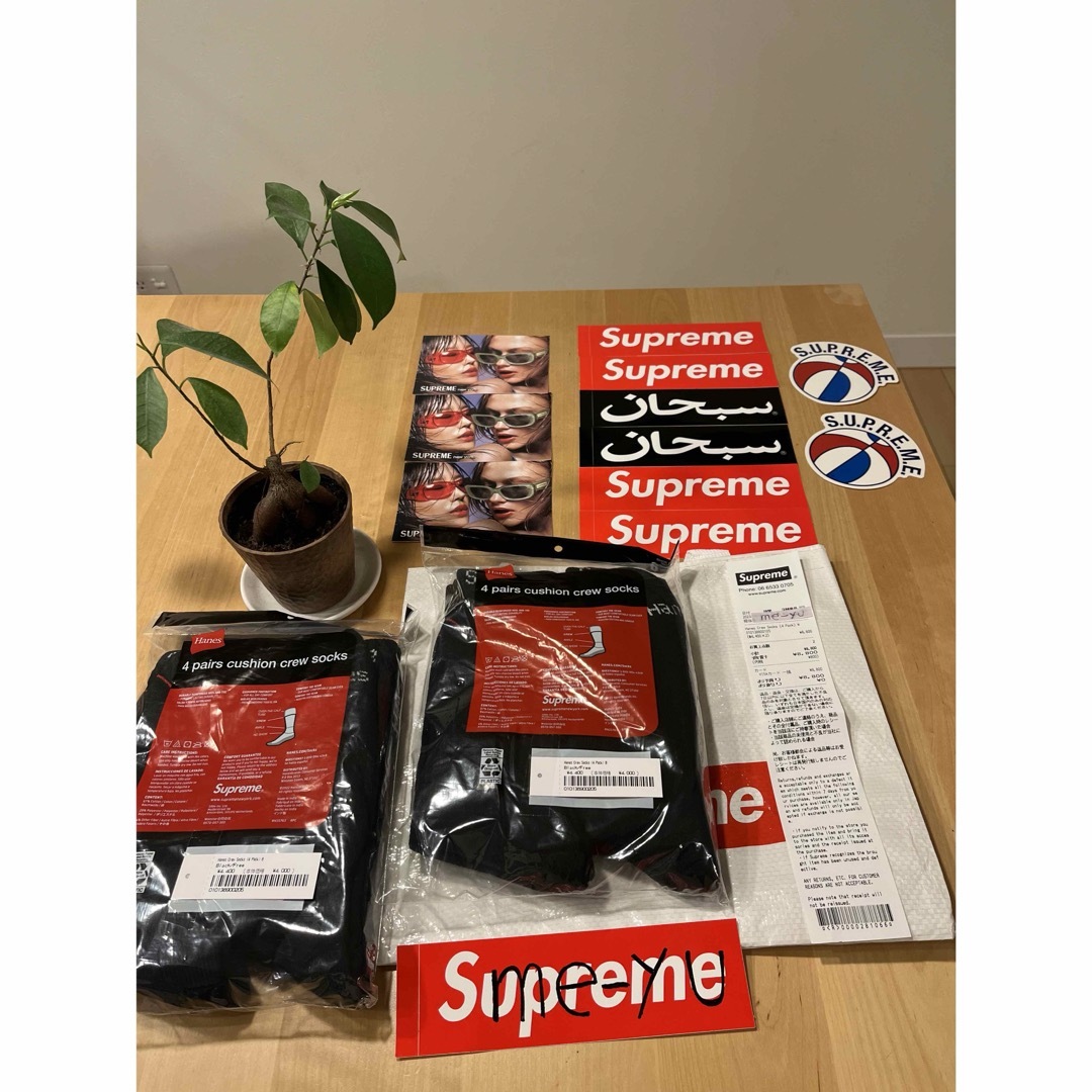 Supreme(シュプリーム)のSupreme/Hanes Crew Socks ヘインズ　ソックス　2足 メンズのレッグウェア(ソックス)の商品写真