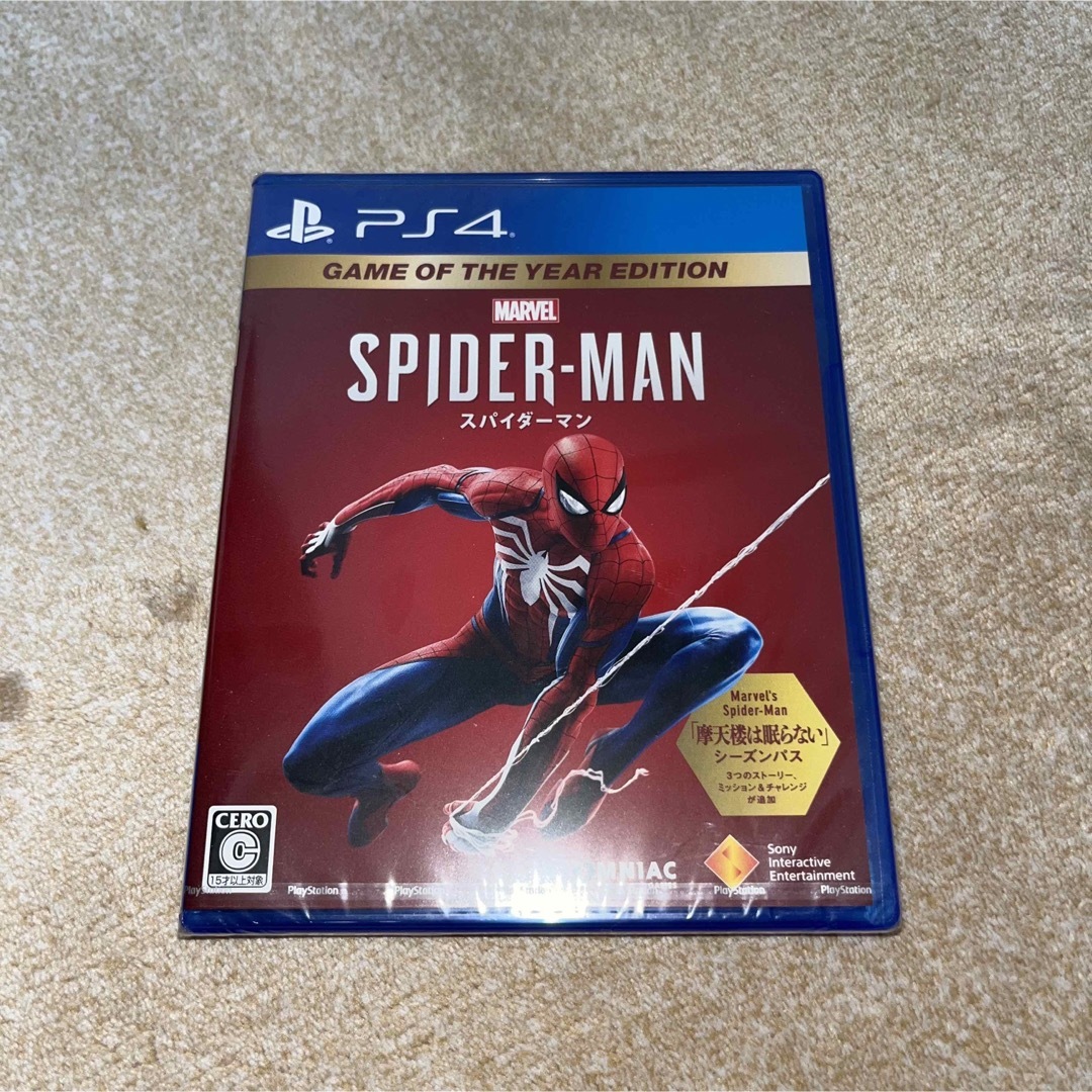 PlayStation4(プレイステーション4)の【未開封】Spider-Man Game of the Year Edition エンタメ/ホビーのゲームソフト/ゲーム機本体(家庭用ゲームソフト)の商品写真