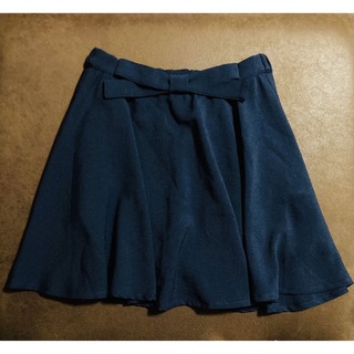 ページボーイ(PAGEBOY)のフレアスカート スカート ひざ丈スカート 紺 紺色 ミニスカート ネイビー(ひざ丈スカート)