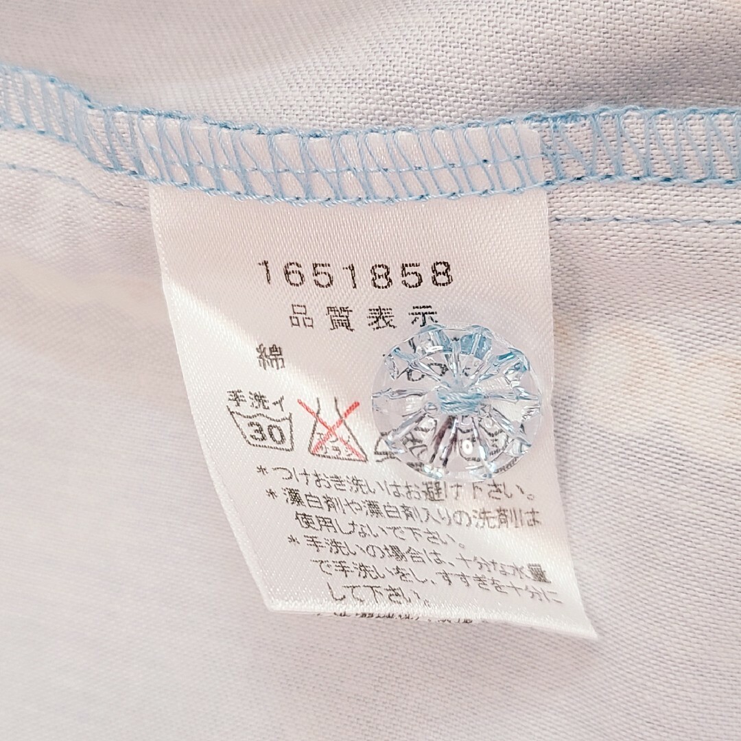 642【130】シャーリーテンプル　子猫ジャンバースカート　ワンピース　ブルー