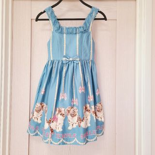 シャーリーテンプル 子供 ワンピース(女の子)(ブルー・ネイビー/青色