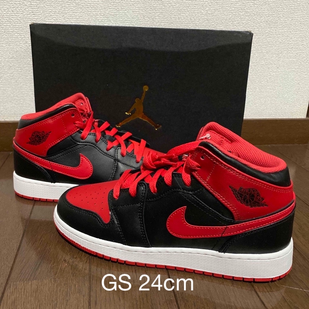 ナイキNIKEミッドAIR JORDANジョーダンMID ブレッドトゥAJ1