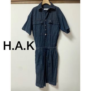 ハク(H.A.K)のH.A.K デニムオールインワン 日本製(オールインワン)