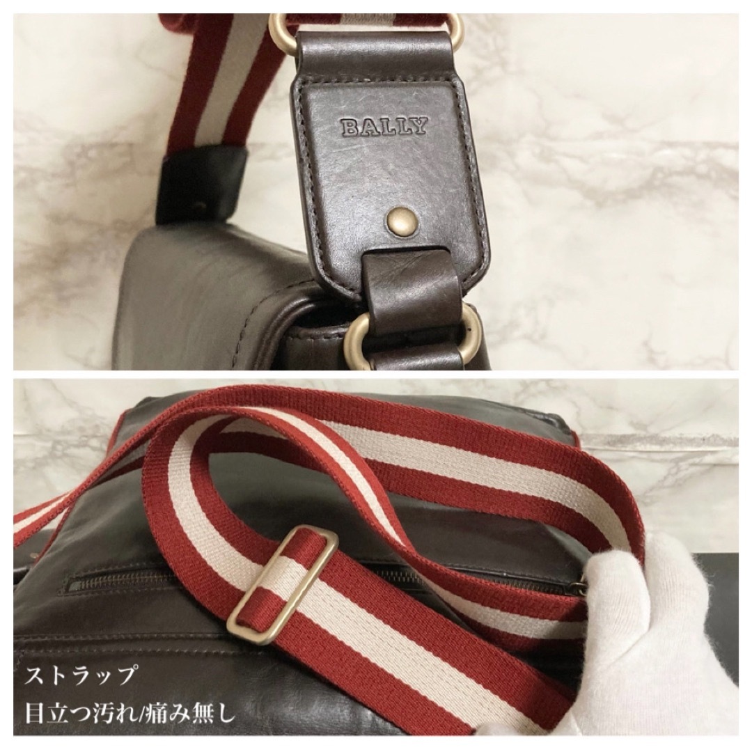 【極美品〜美品】BALLY「TAN」トレインスポッティング ショルダーバッグ 7