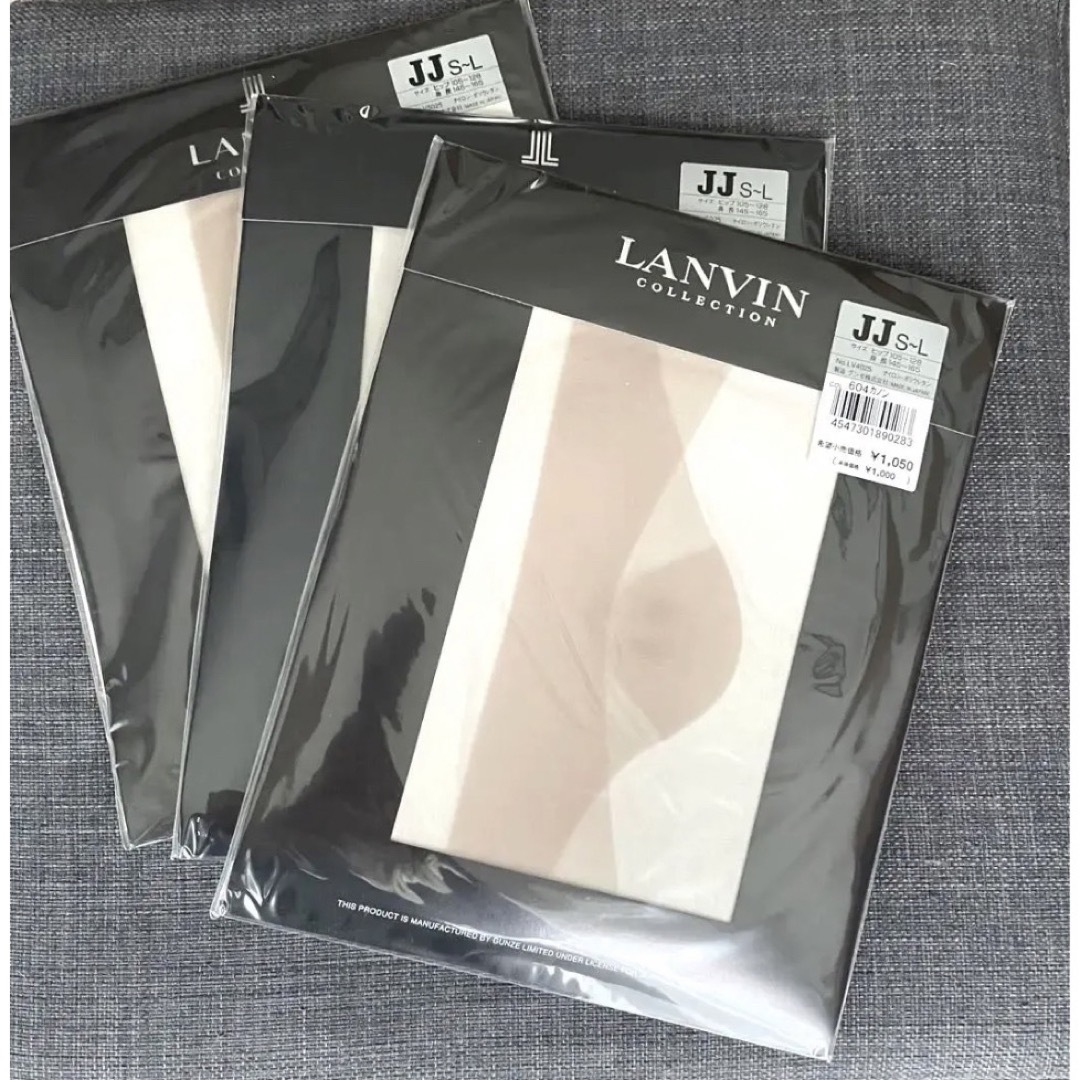 LANVIN(ランバン)のLANVINストッキング 604カノン　3足セット レディースのレッグウェア(タイツ/ストッキング)の商品写真