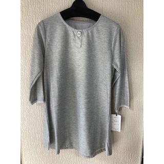 薄手7分袖Ｔシャツ　チュニック 未使用　タグ付き　婦人服　フリーサイズ(チュニック)