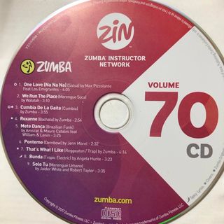 ズンバ(Zumba)のズンバ　ZIN70  CD(スポーツ/フィットネス)