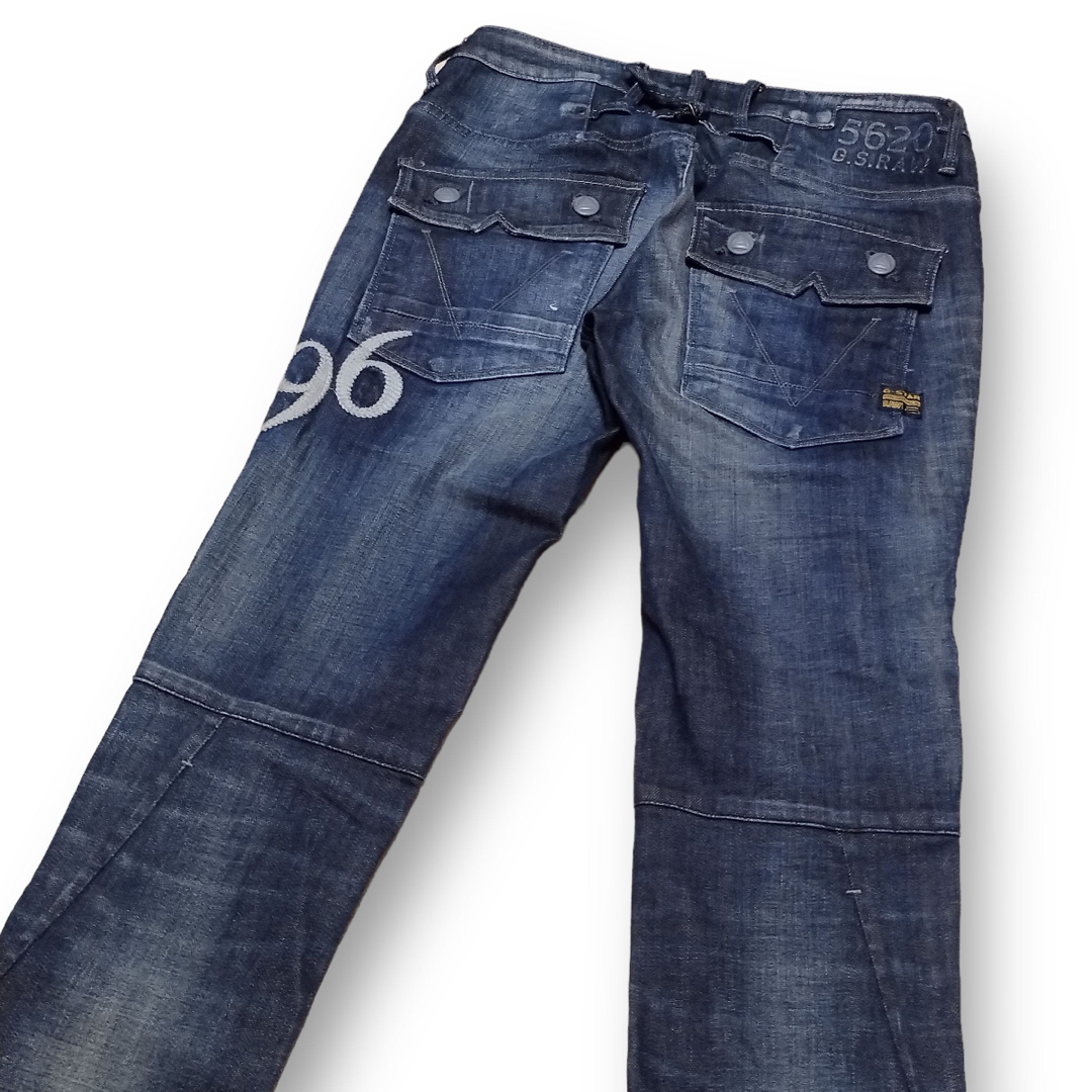 G-STAR RAW ジースター 5620 テーパード バイカーデニム W25-