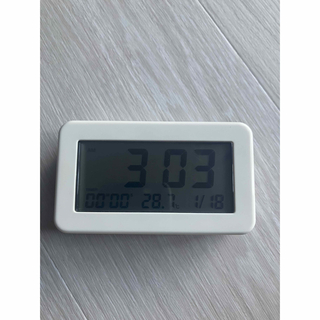 ムジルシリョウヒン(MUJI (無印良品))の無印良品 デジタルバスクロック カレンダー機能 温度計つき(置時計)