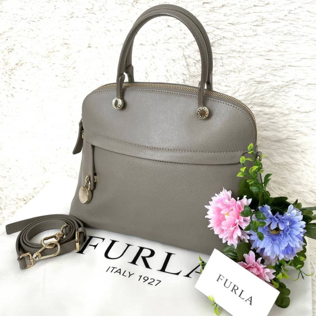 Furla - 美品☆FURLA パイパー ショルダーバッグ 2way グレージュ ...