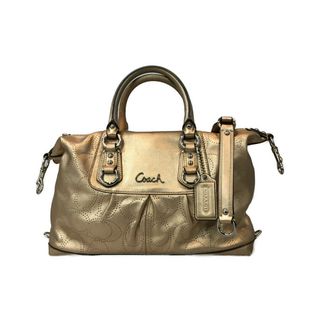 美品✨COACH ショルダーバッグ リボン