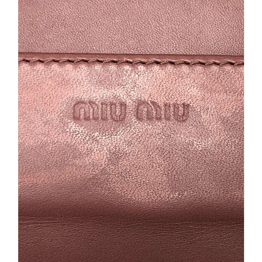 miumiu - ミュウミュウ MiuMiu 長財布 エナメル リボンモチーフ