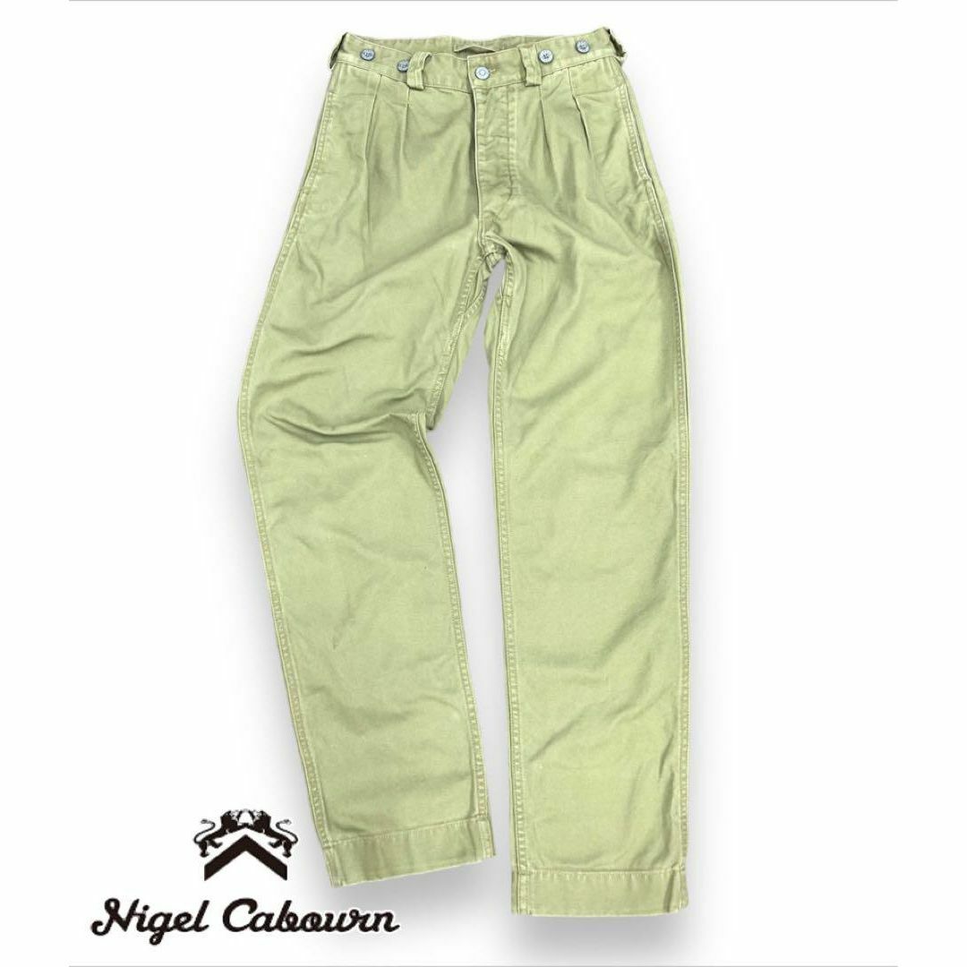 Nigel Cabourn LYBRO サスペンダーボタン付き ワークパンツ