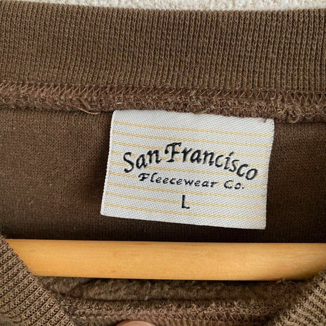 90s  スウェット　刺繍　ワンポイント　ロゴ　サンフランシスコ
