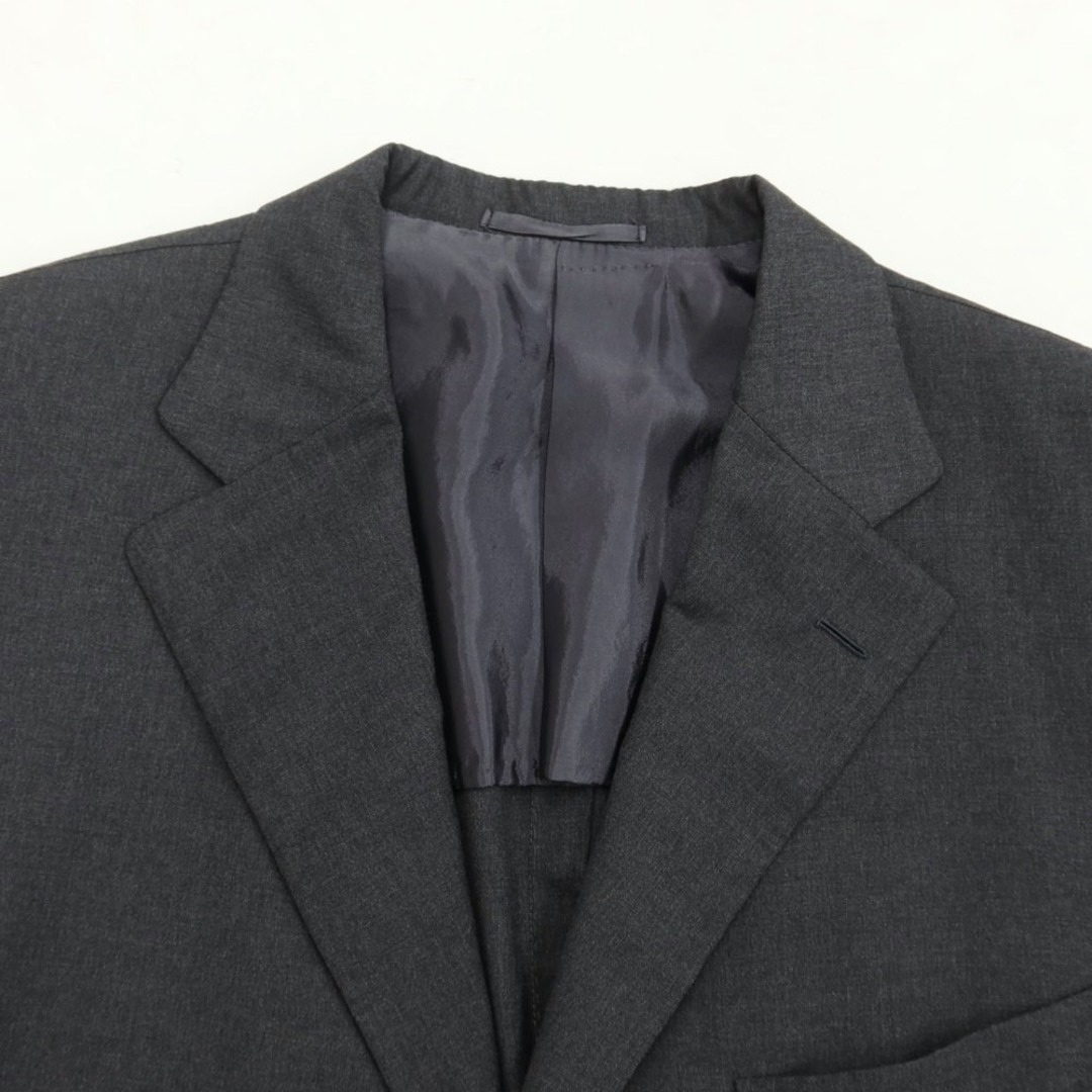 【中古】エルメネジルドゼニア Ermenegildo Zegna ウール 3B セットアップ スーツ ダークグレー【サイズ52】【メンズ】