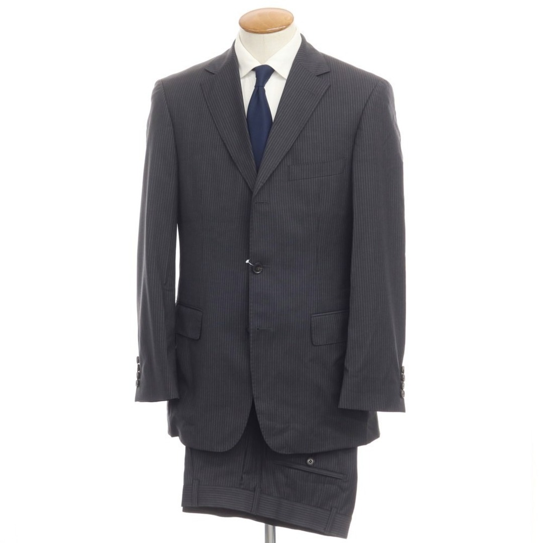 ヒューゴボス HUGO BOSS SUPER140´S ウール ストライプ 3B