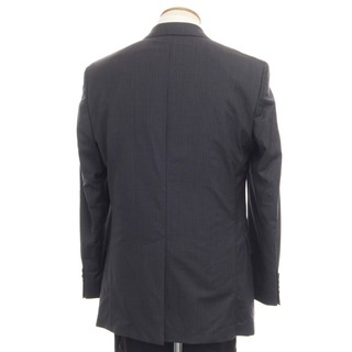 ヒューゴボス ウールセットアップスーツ チェック柄 ブラック メンズ48サイズ