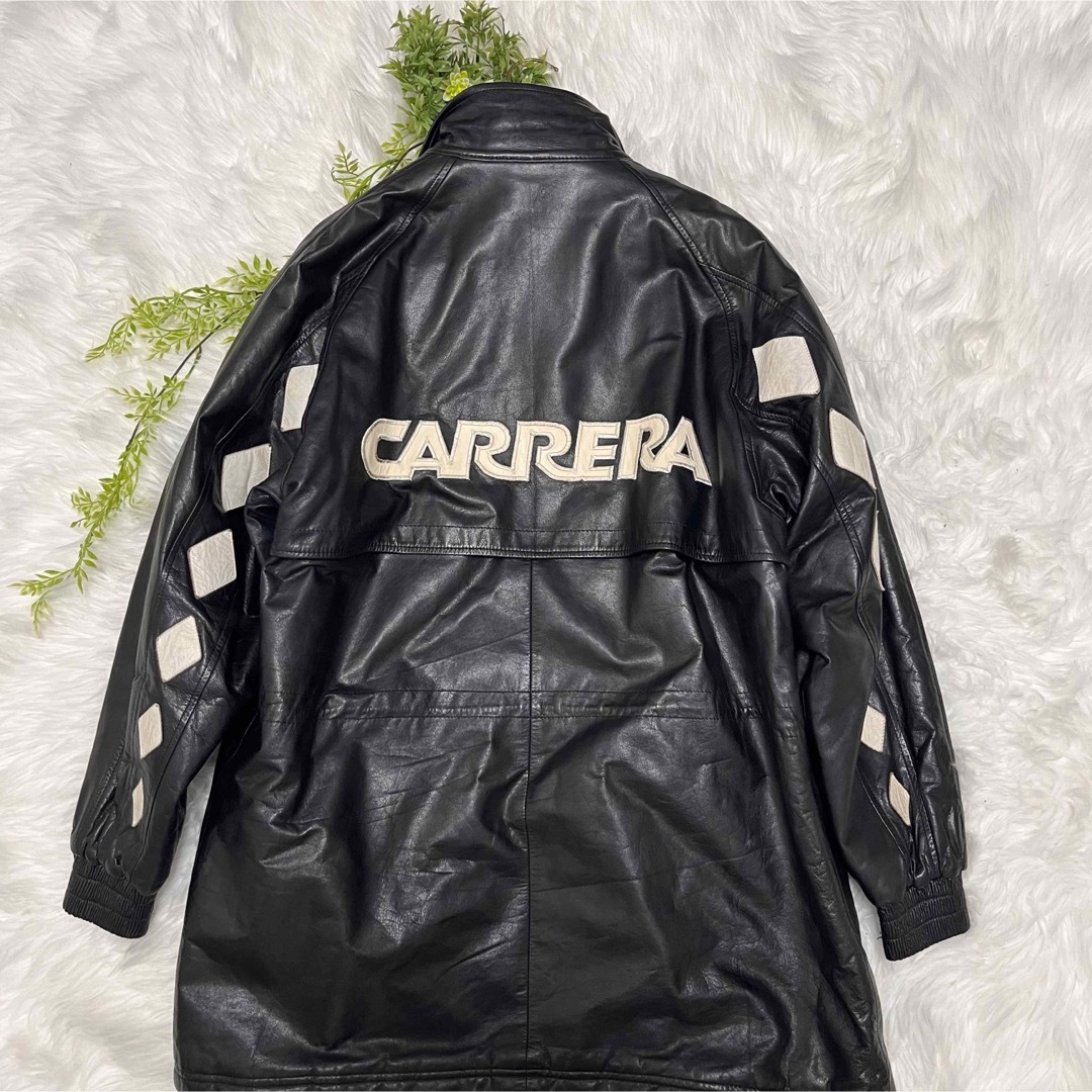 CARRERA カレラ デザイン レザーコート 裏地 キルティング バイカー CARRERA カレラ デザイン レザーコート 裏地 キルティング バイカー