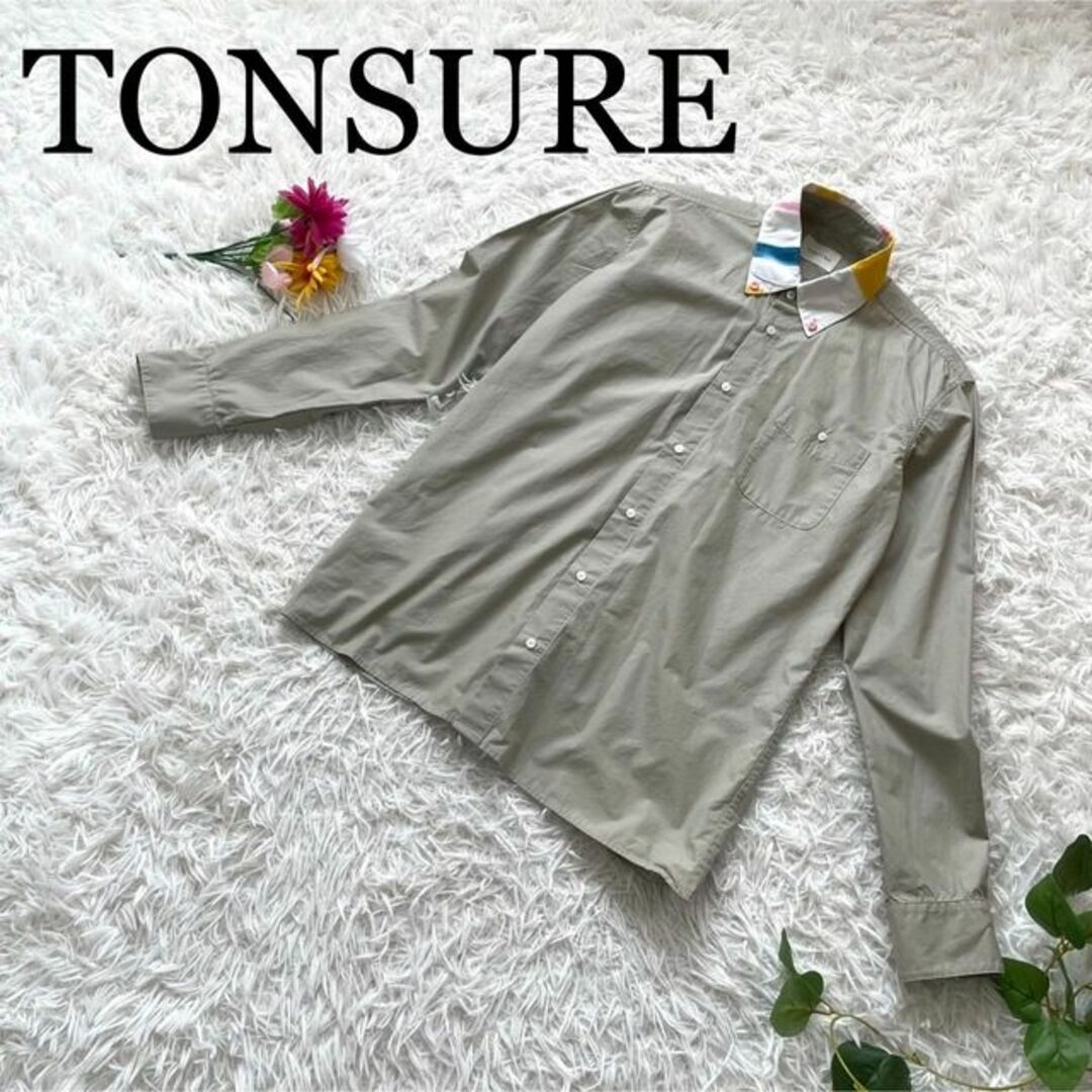 限定品♪TONSURE トンシュアー/カラー襟　シャツ　美品