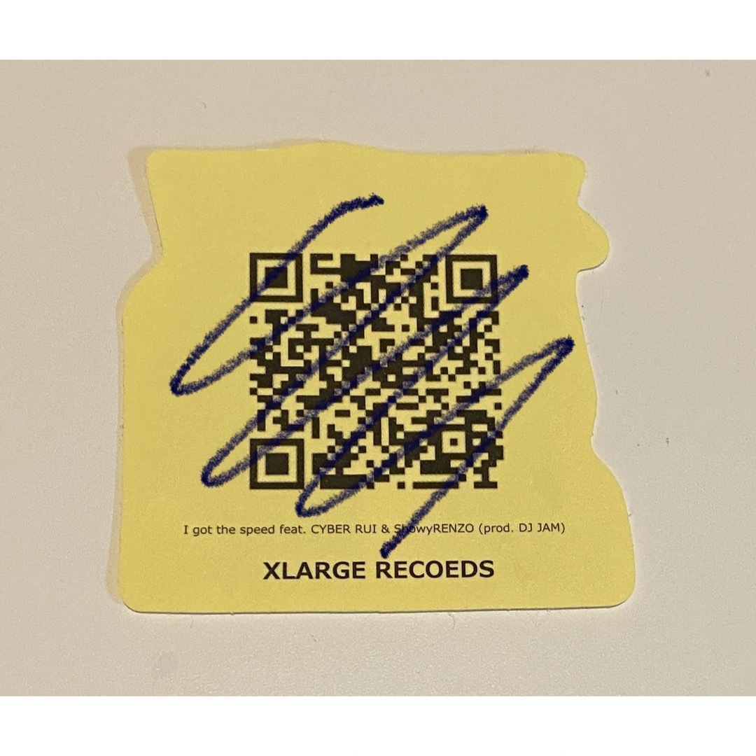 XLARGE(エクストララージ)のXlarge コラボステッカー　非売品 エンタメ/ホビーのタレントグッズ(ミュージシャン)の商品写真
