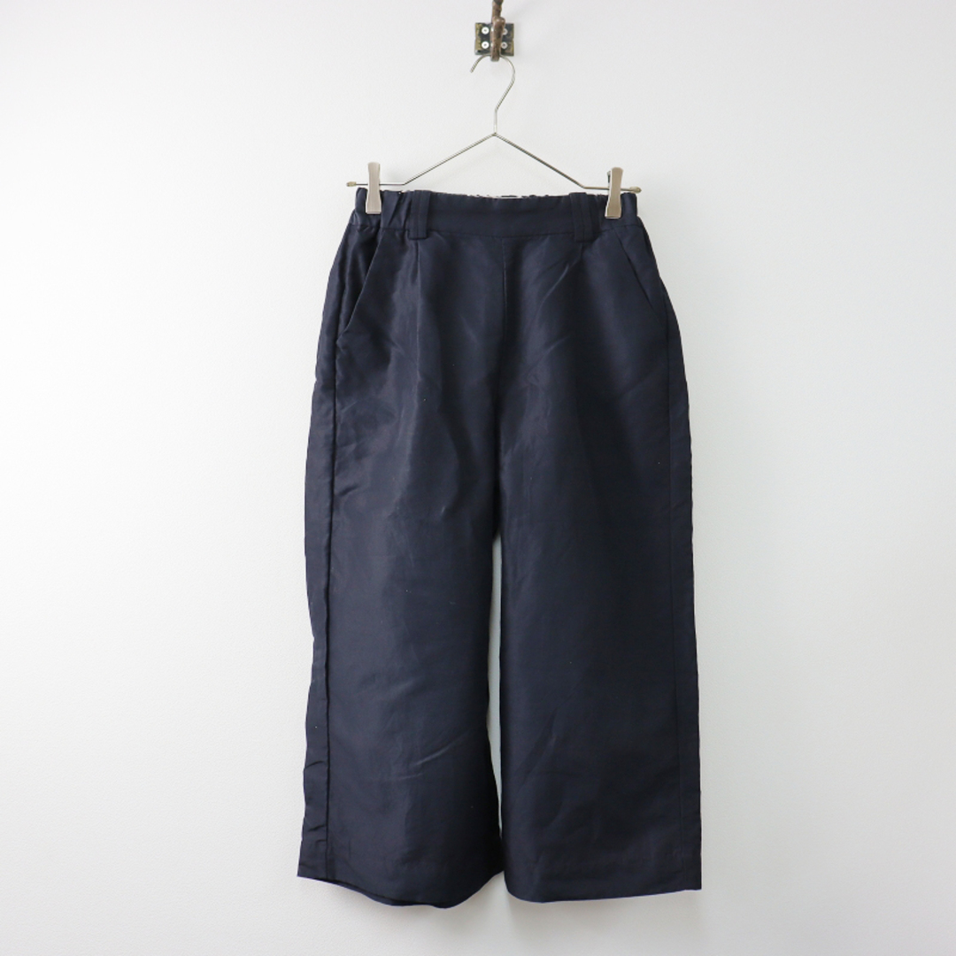 近年アイテム パラスパレス pal'las palace リネンコットン イージーフレアパンツ 2/ネイビー ボトムス ワイド 幅広【2400013511155】