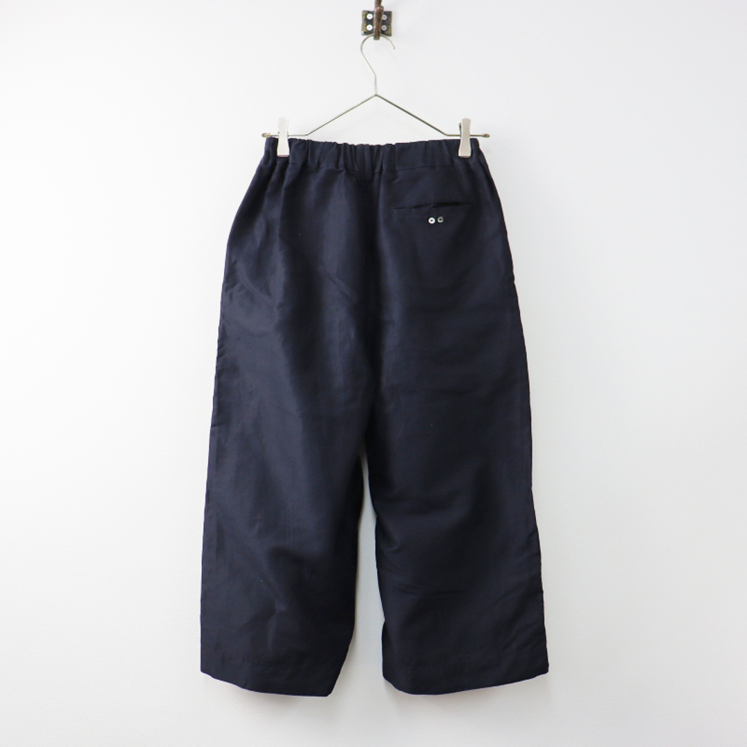 近年アイテム パラスパレス pal'las palace リネンコットン イージーフレアパンツ 2/ネイビー ボトムス ワイド 幅広【2400013511155】
