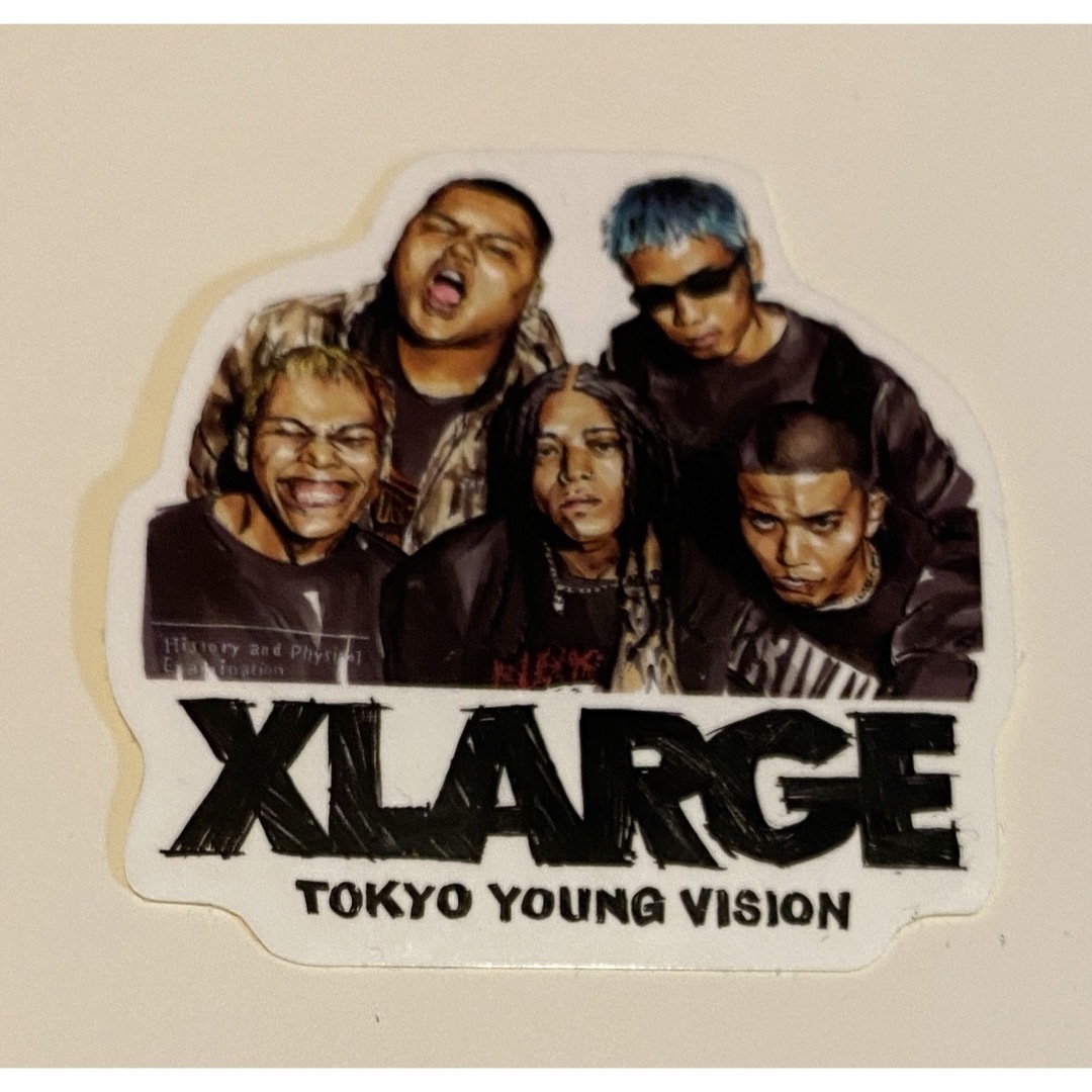 XLARGE(エクストララージ)のXlarge コラボステッカー　非売品 エンタメ/ホビーのタレントグッズ(ミュージシャン)の商品写真