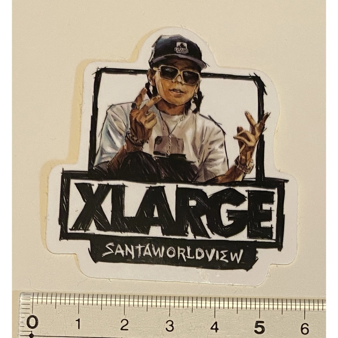 XLARGE(エクストララージ)のXlarge コラボステッカー　非売品 エンタメ/ホビーのタレントグッズ(ミュージシャン)の商品写真