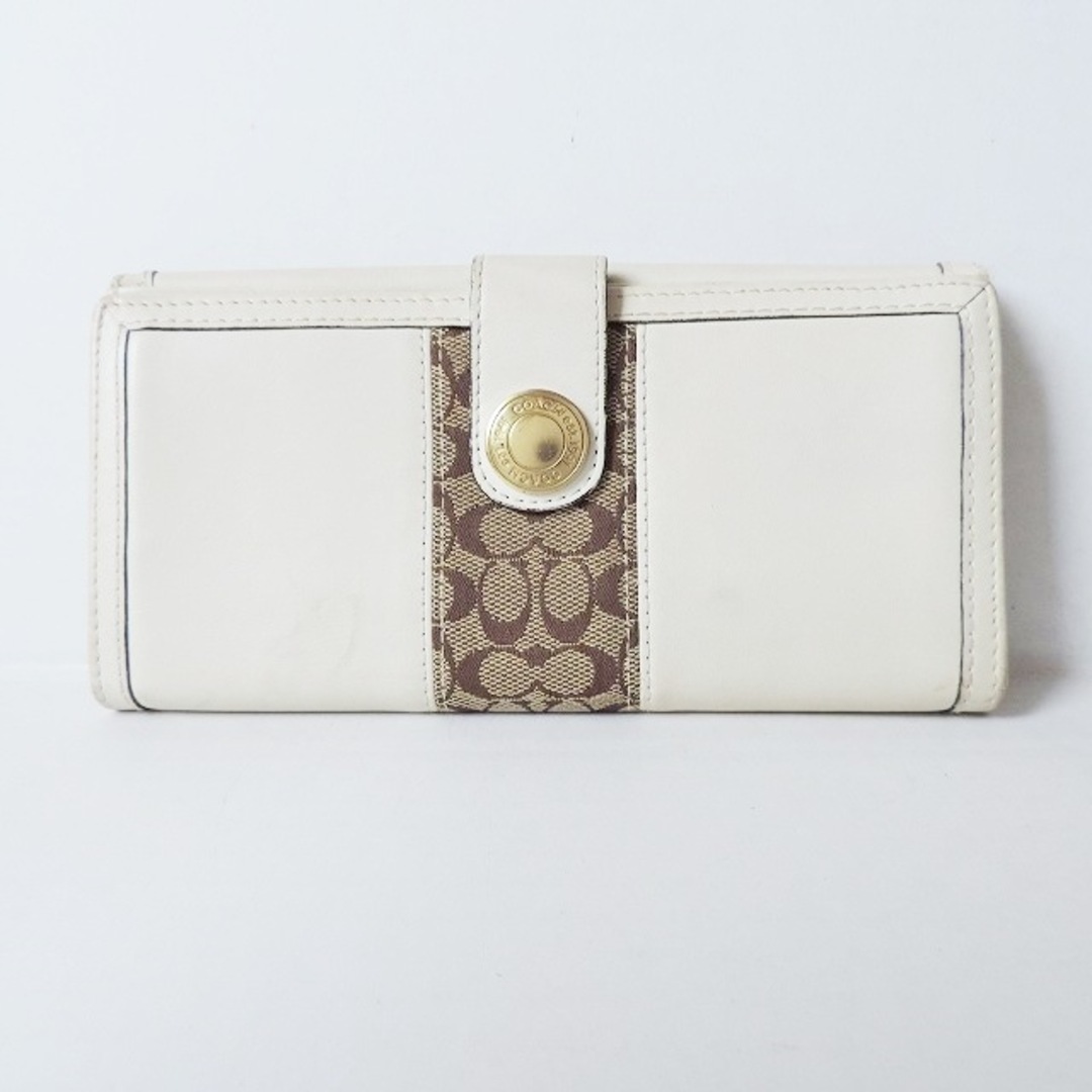 COACH - COACH(コーチ) 長財布 ミニシグネチャー柄の通販 by ブラン