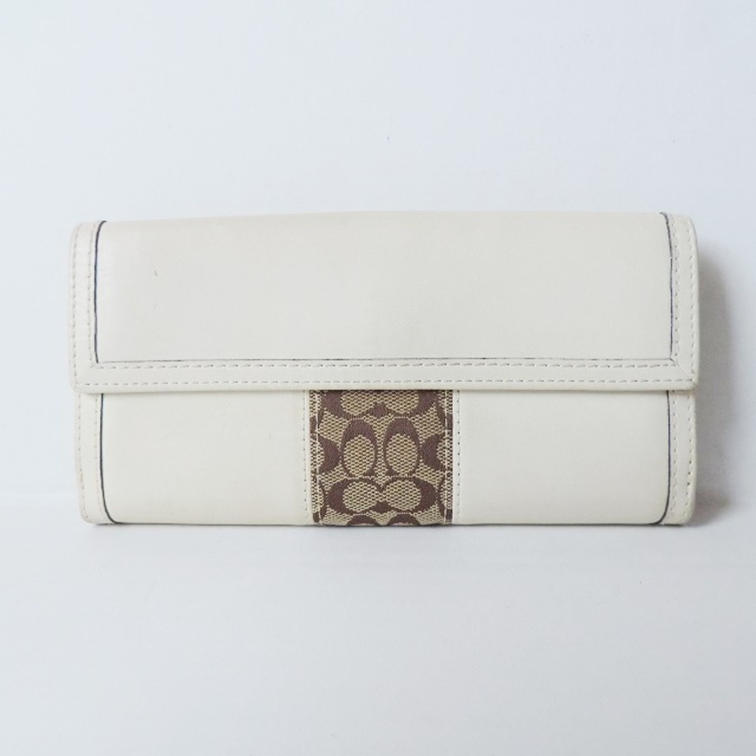 COACH - COACH(コーチ) 長財布 ミニシグネチャー柄の通販 by ブラン