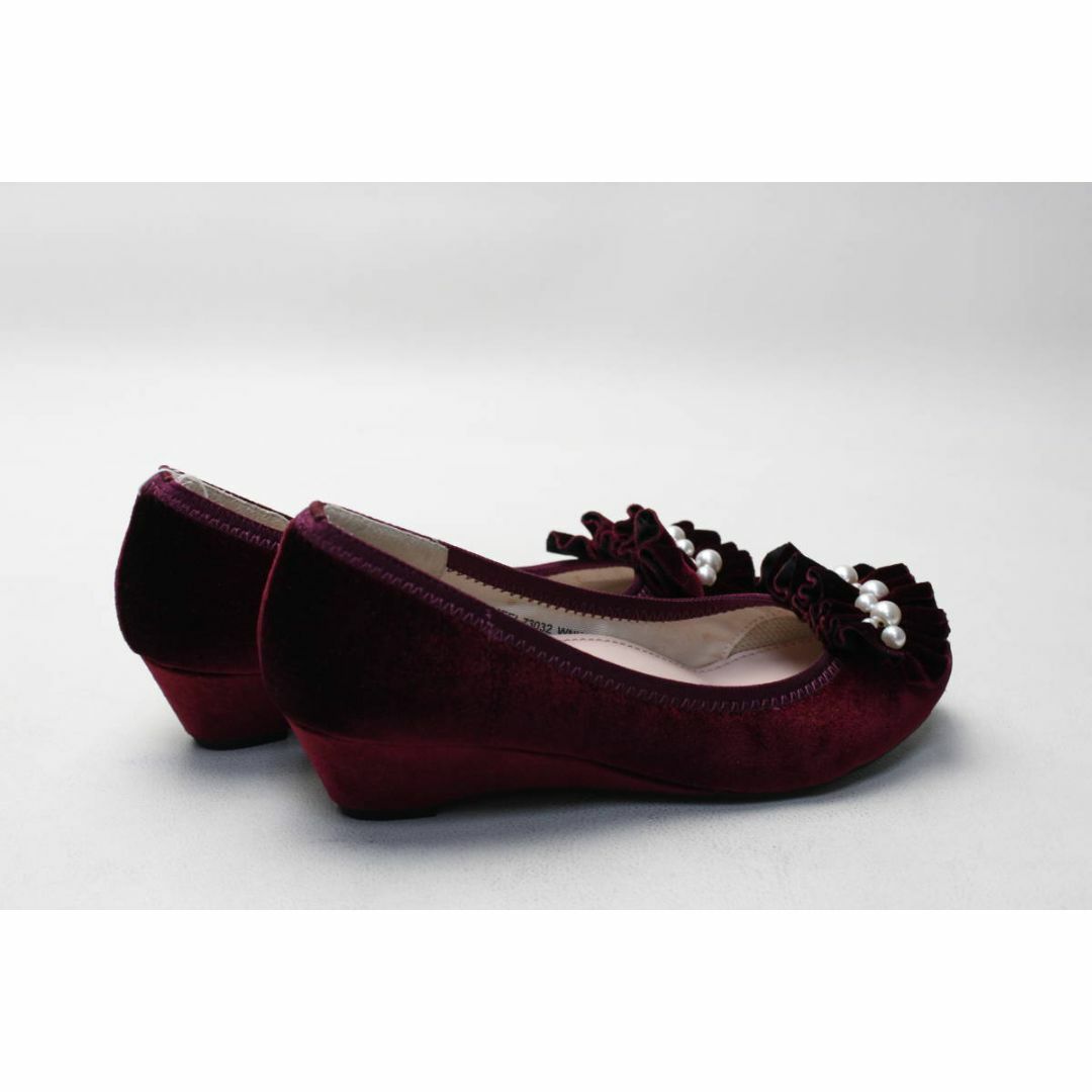 Marie femme(マリーファム)の新品♪マリーファム パールドレープウェッジパンプス(23ｃｍ)ＷＮ  レディースの靴/シューズ(ハイヒール/パンプス)の商品写真