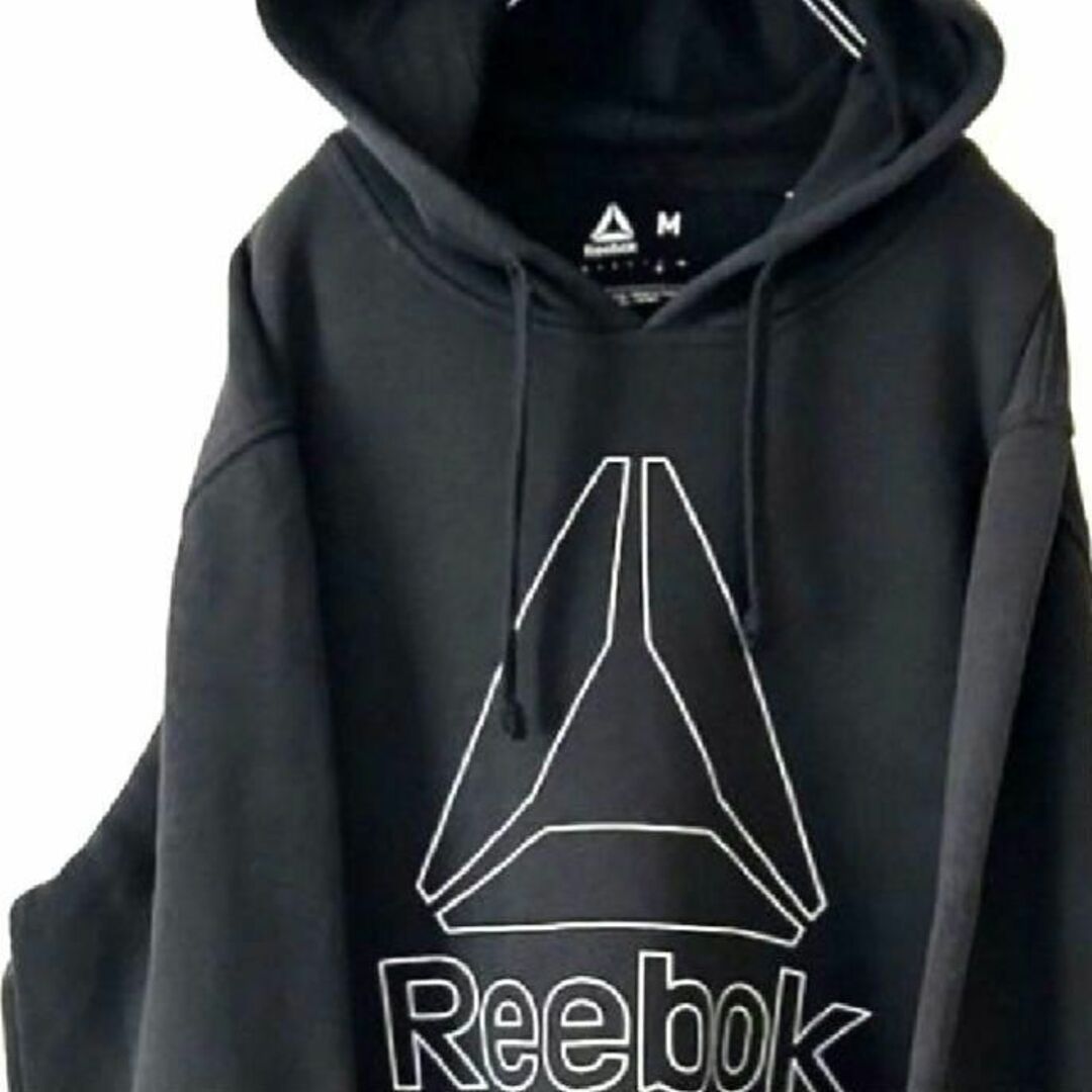 リーボック Reebok ロゴ スウェット パーカー ブラック 黒