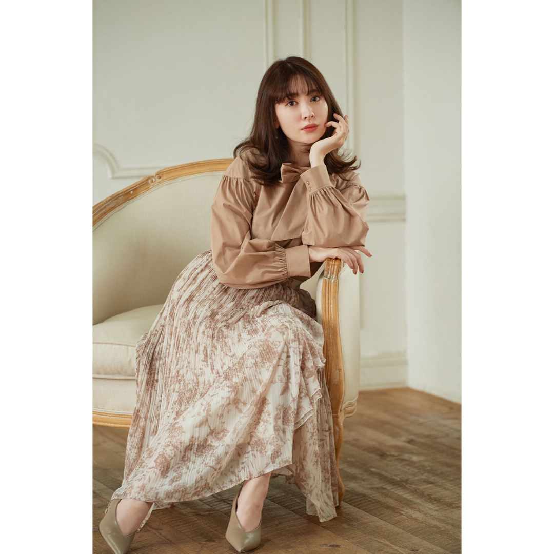 Her lip to(ハーリップトゥ)のHerlipto ★ Pleated Chiffon Long Skirt レディースのスカート(ロングスカート)の商品写真