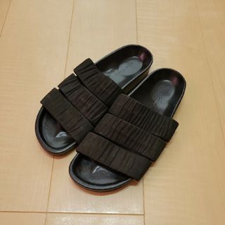 リックオウエンス  GETH PUFFER SLIDE RU01C4817 ゲスパファースライドサンダル メンズ 43