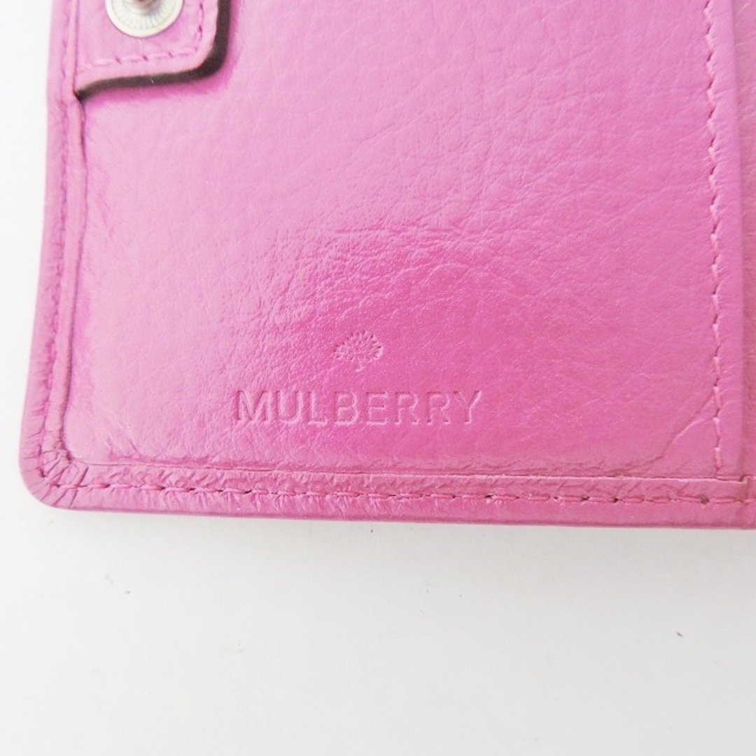 美品/Mulberry/折り財布/ブラック/レザー/大容量