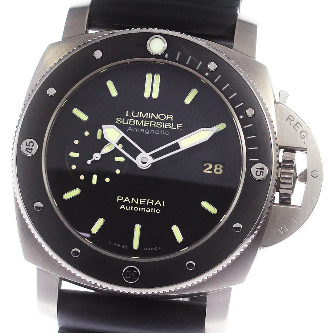 パネライ PANERAI PAM00389 ルミノール1950 サブマーシブル アマグネティック3デイズ チタニオ 自動巻き メンズ _773721