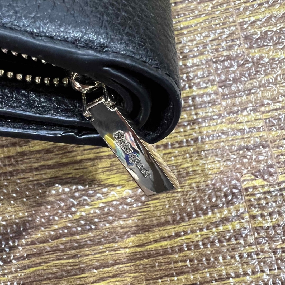 ケイトスペード ミニ財布 二つ折り 黒色