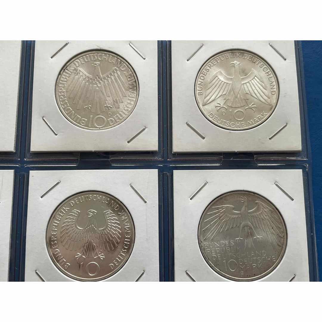 ドイツ1972年ミュンヘンオリンピック記念銀貨5枚セット 未使用