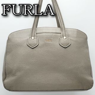 フルラ(Furla)の‼️即売れ御免‼️FURLA トートバッグ ハンドバッグ グレージュ 美品(ハンドバッグ)