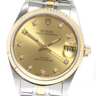 チュードル(Tudor)のチュードル TUDOR 72033 プリンスデイト cal.2824-2 10Pダイヤ 自動巻き ボーイズ _753529【ev10】(腕時計(アナログ))