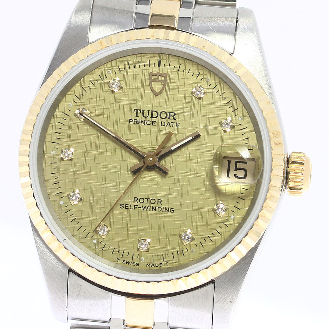 Tudor(チュードル)のチュードル TUDOR 72033 プリンスデイト cal.2824-2 10Pダイヤ 自動巻き ボーイズ _753517【ev15】 メンズの時計(腕時計(アナログ))の商品写真