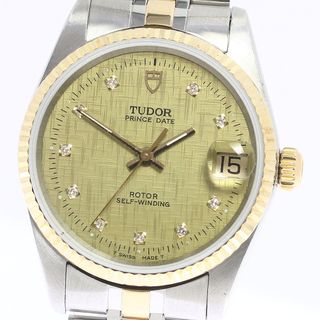 チュードル(Tudor)のチュードル TUDOR 72033 プリンスデイト cal.2824-2 10Pダイヤ 自動巻き ボーイズ _753517【ev10】(腕時計(アナログ))