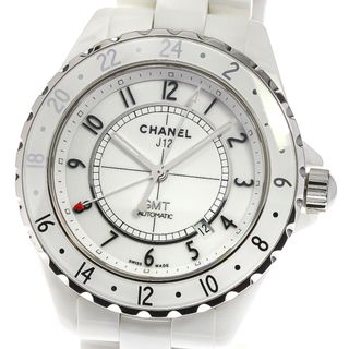 シャネル(CHANEL)のシャネル CHANEL H2126 J12 GMT 白セラミック 限定2000本 自動巻き メンズ 良品 _770300(腕時計(アナログ))