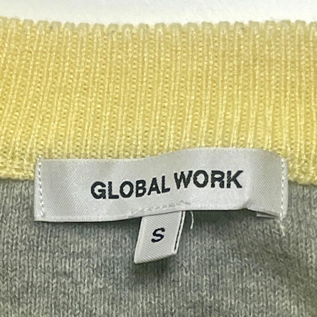 GLOBAL WORK(グローバルワーク)のa095 グローバルワーク メンズ ニット クルーネック リブなし メンズのトップス(ニット/セーター)の商品写真