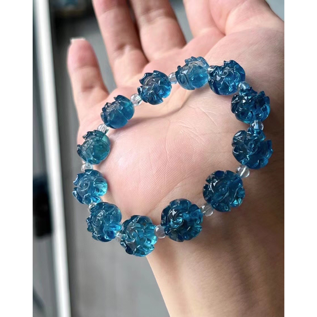 天然】アクアマリン ブレスレット 11.4mm-