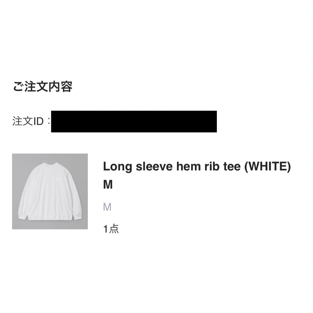 1LDK SELECT - ennoy long sleeve rib hem tee white Mの通販 by ...