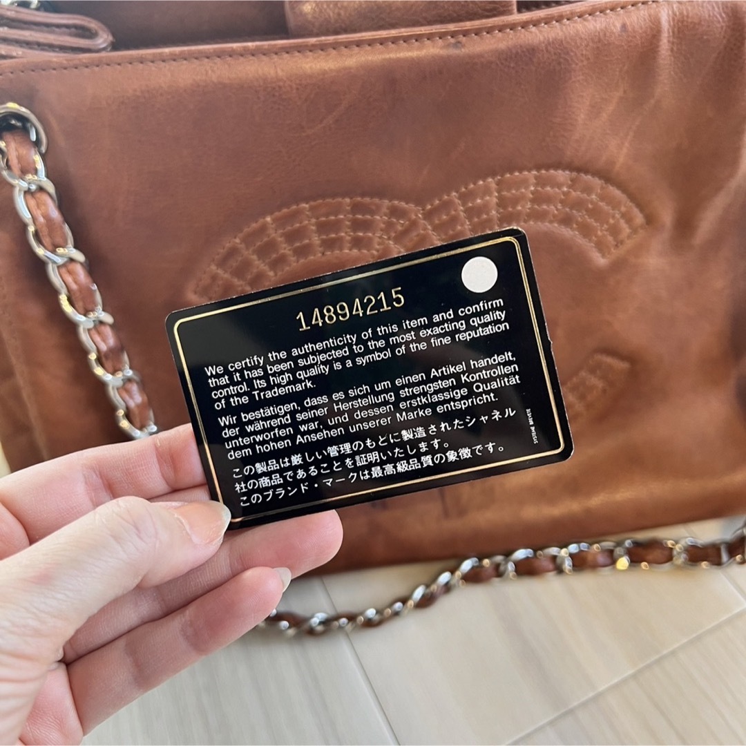 CHANEL】レザーハンドバッグ【シャネル】 CHANEL】レザーハンドバッグ【シャネル】